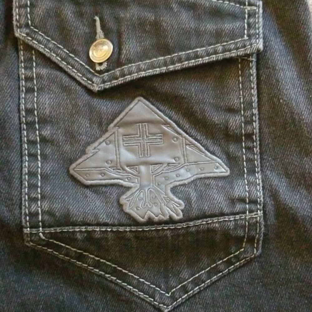 LN Geans Black Jeans w Details at Hem and Pockets